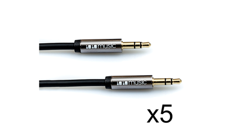 1010MUSIC 3.5mm TRS Patch Cable - 60cm 5 pack 