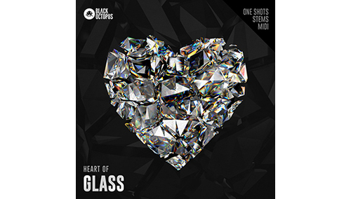 BLACK OCTOPUS HEART OF GLASS 