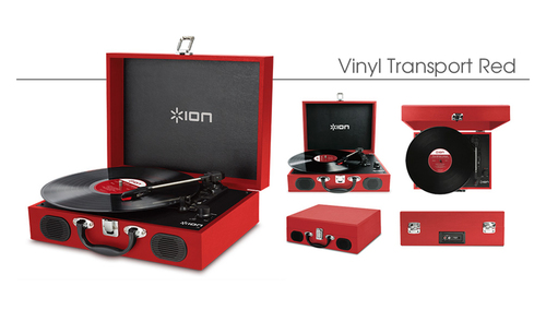 ION AUDIO Vinyl Transport Red 