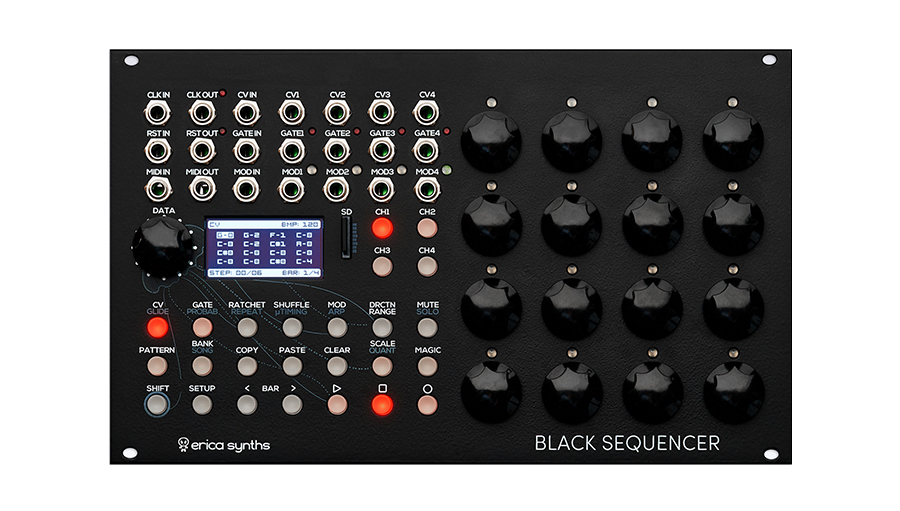 モジュラーシンセ erica synth Black Sequencer | Rock oN Line eStore