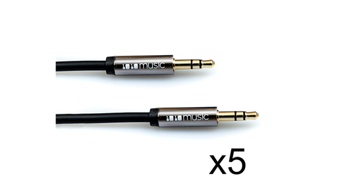 1010MUSIC 3.5mm TRS Patch Cable 30cm - 5 pack 