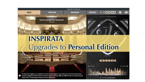 Inspired Acoustics INSPIRATA Lite to Personal Upgrade 