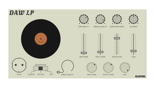 Klevgrand DAW LP - Vinyl Player Simulation 