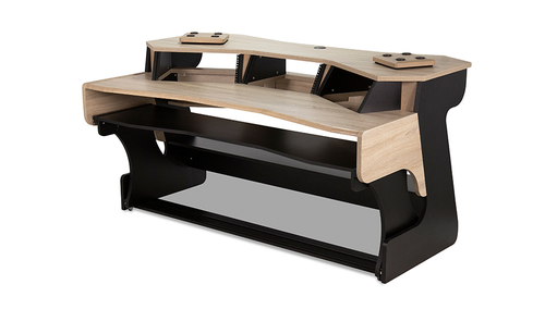 Zaor MIZA X2 Flex 5 level cockpit desk Black/Oak 