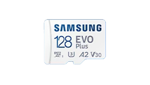 SAMSUNG microSD EVO Plus 128GB Class 10/U3/V30/A2 (UHS-Ⅰ) 