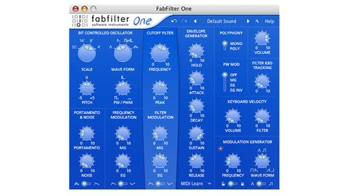 FabFilter One ★FabFilter 創立20周年記念セール！