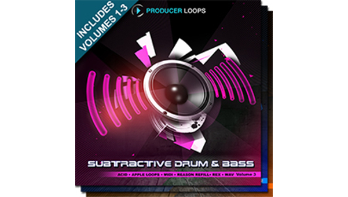 PRODUCER LOOPS SUBTRACTIVE DRUM & BASS BUNDLE (VOLS 1-3) 